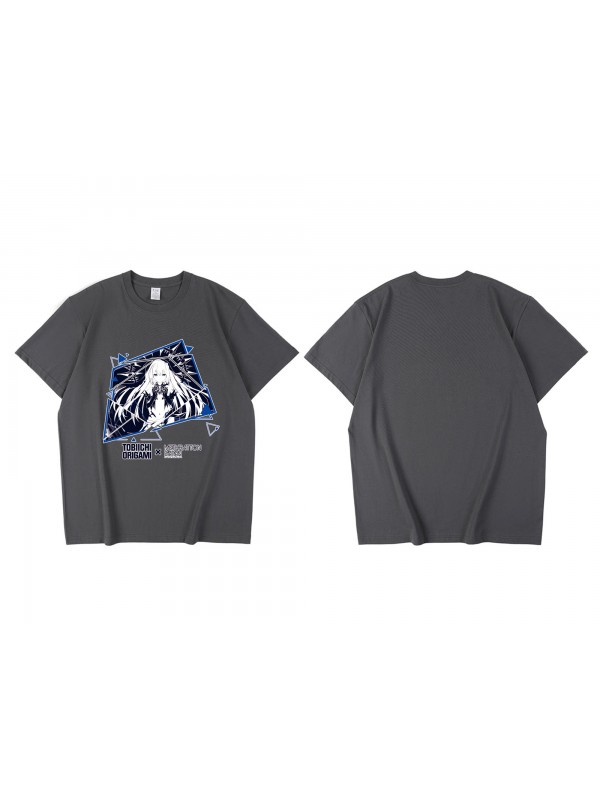 Soft Tobiichi Origami Date A Live Short Sleeve Mens Graphic T-Shirts Fashion Printed Tops Cosplay Costume T Shirts For Women's